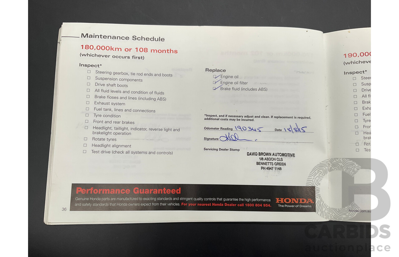 6/2006 Honda Accord V6 Luxury 40 MY06 Upgrade 4d Sedan Silverstone Metallic V6 3.0L