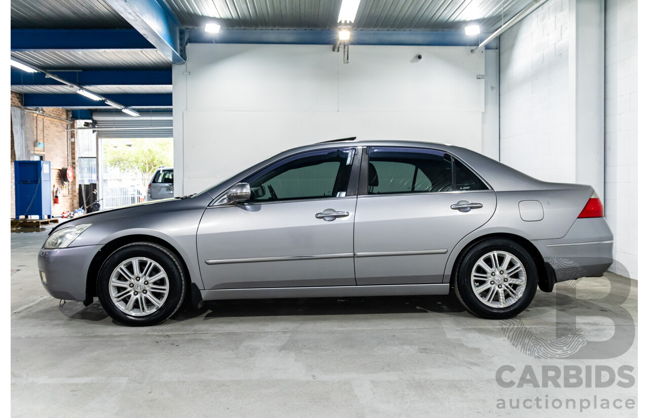 6/2006 Honda Accord V6 Luxury 40 MY06 Upgrade 4d Sedan Silverstone Metallic V6 3.0L