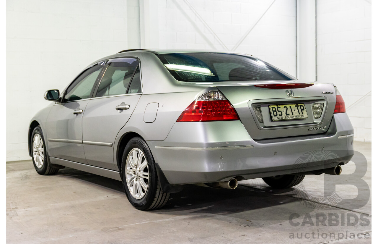 6/2006 Honda Accord V6 Luxury 40 MY06 Upgrade 4d Sedan Silverstone Metallic V6 3.0L