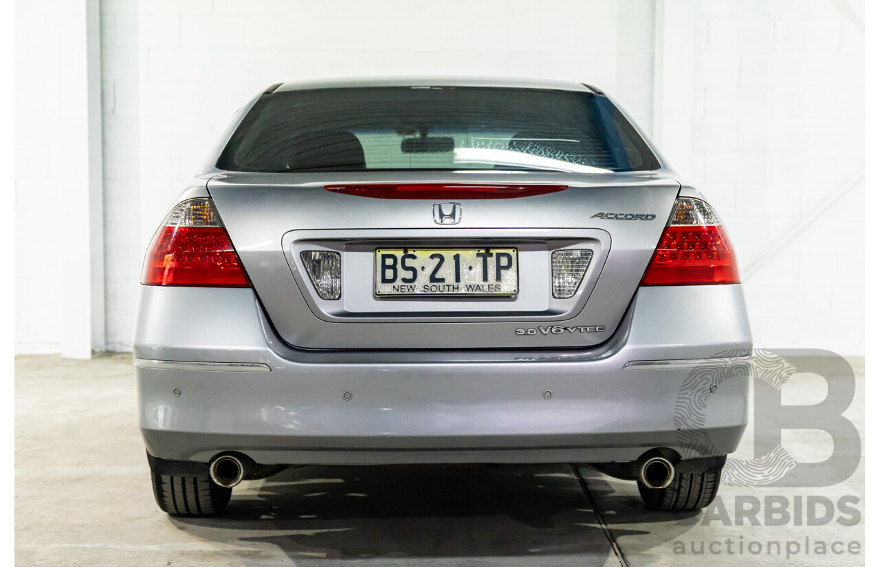 6/2006 Honda Accord V6 Luxury 40 MY06 Upgrade 4d Sedan Silverstone Metallic V6 3.0L