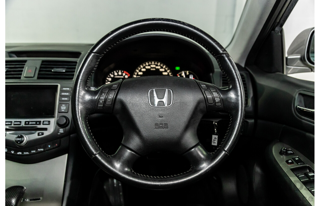 6/2006 Honda Accord V6 Luxury 40 MY06 Upgrade 4d Sedan Silverstone Metallic V6 3.0L