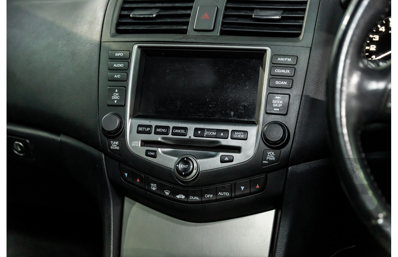 6/2006 Honda Accord V6 Luxury 40 MY06 Upgrade 4d Sedan Silverstone Metallic V6 3.0L