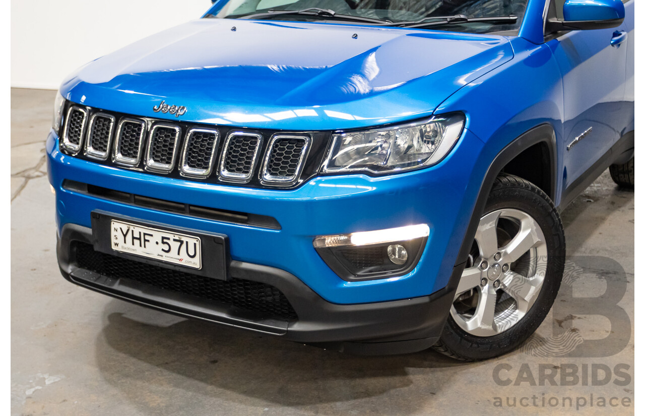 12/2017 Jeep Compass Longitude M6 MY18 4D Wagon Hydro Blue Pearl 2.4L