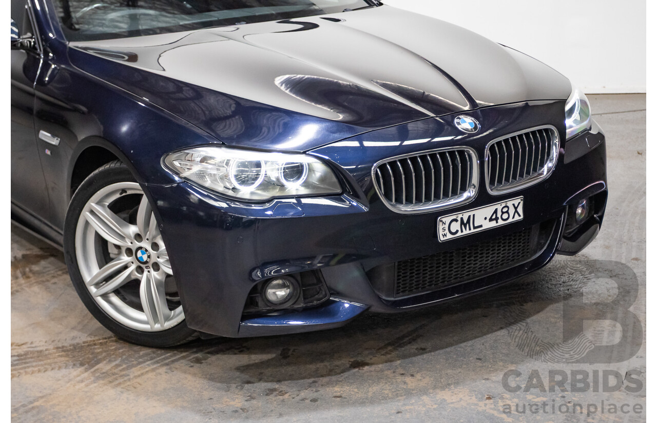 11/2015 BMW 520d M-sport F10 MY15 4D Sedan Carbon Black Turbo Diesel 2.0L