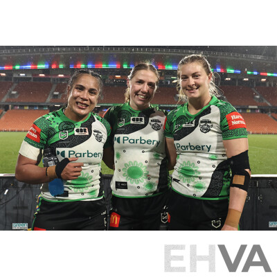 17. Kerehitina Matua - Match Worn and Signed Canberra Raiders NRLW 2025 Indigenous Jersey - Proceeds towards Sisters in Spirit Aboriginal Corporation