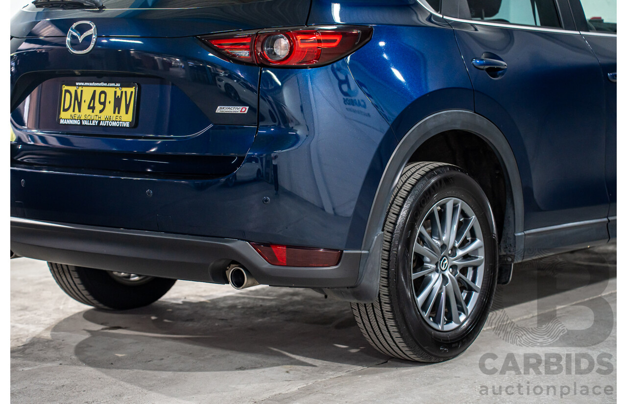 11/2019 Mazda CX-5 Touring (AWD) MY19 KF Series 2 4d Wagon Deep Crystal Blue Metallic Turbo Diesel 2.2L