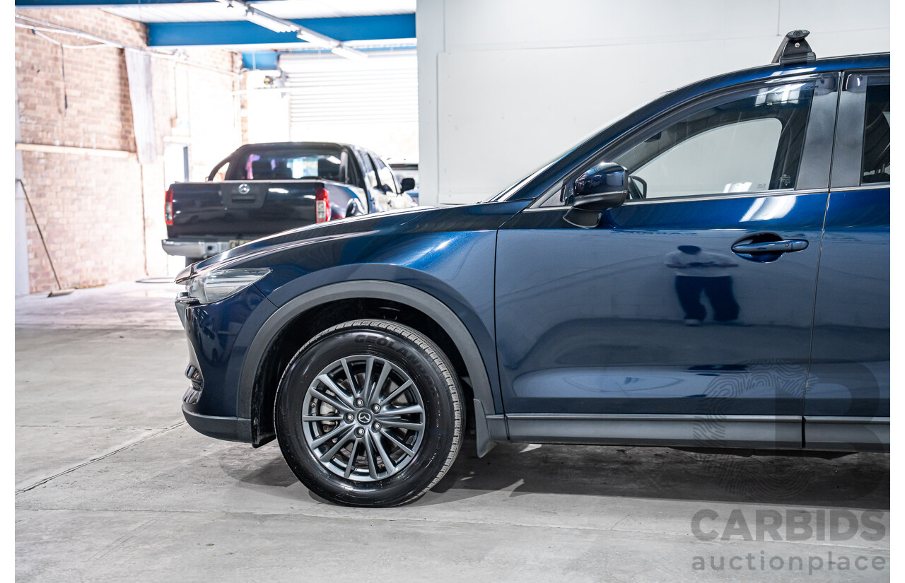 11/2019 Mazda CX-5 Touring (AWD) MY19 KF Series 2 4d Wagon Deep Crystal Blue Metallic Turbo Diesel 2.2L