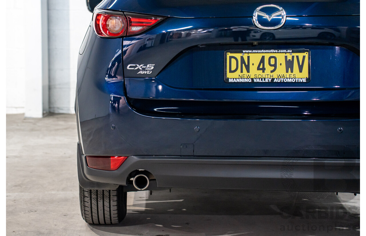 11/2019 Mazda CX-5 Touring (AWD) MY19 KF Series 2 4d Wagon Deep Crystal Blue Metallic Turbo Diesel 2.2L