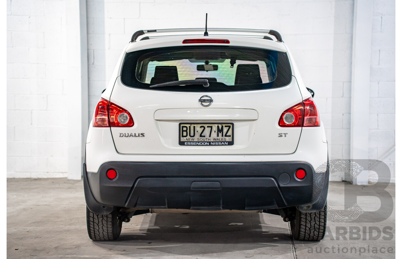 3/2009 Nissan Dualis ST (4x4) J10 4d Wagon Arctic White 2.0L