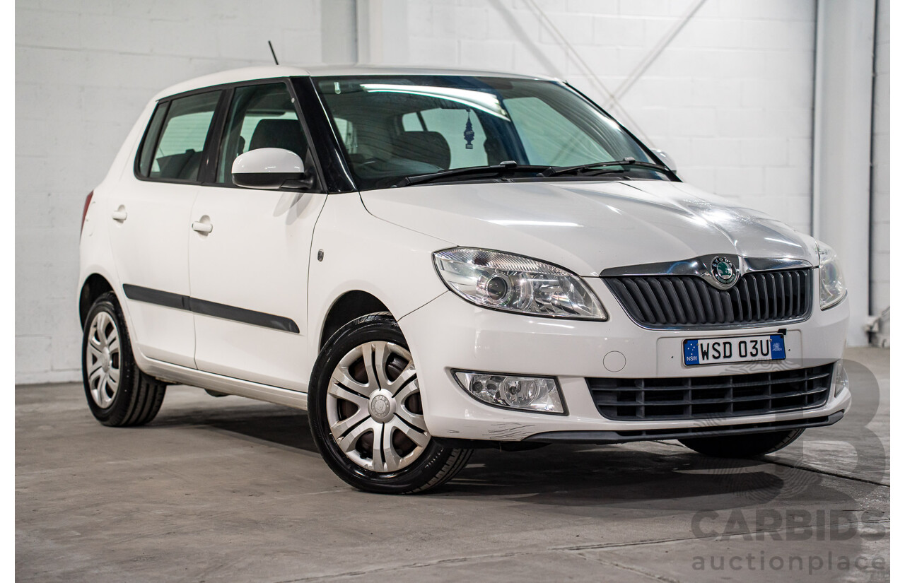 6/2012 Skoda Fabia 77 TSI 5JF MY13 5d Hatchback Candy White Turbo 1.2L