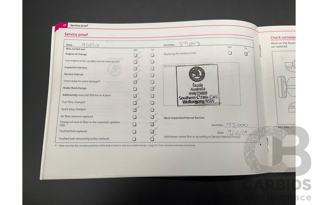 6/2012 Skoda Fabia 77 TSI 5JF MY13 5d Hatchback Candy White Turbo 1.2L