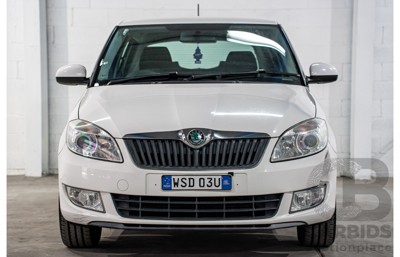 6/2012 Skoda Fabia 77 TSI 5JF MY13 5d Hatchback Candy White Turbo 1.2L