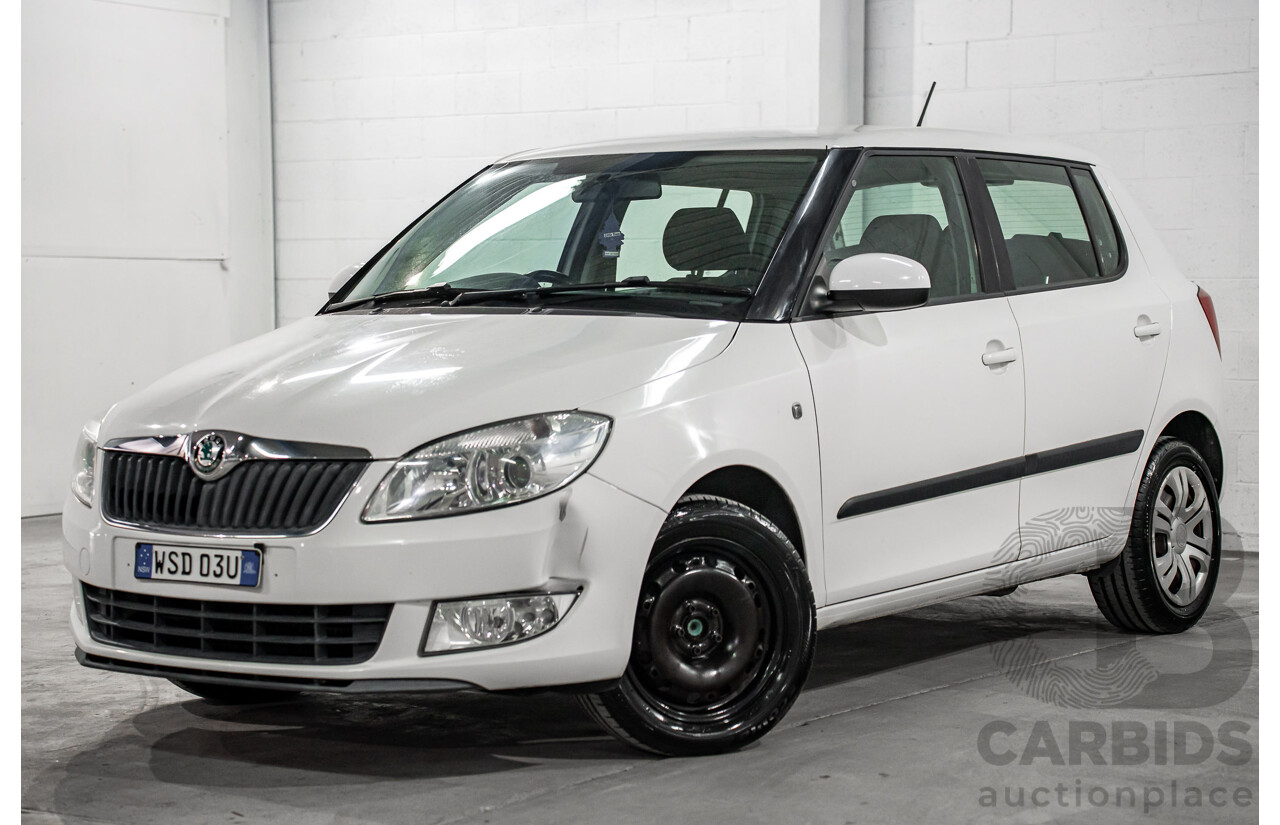 6/2012 Skoda Fabia 77 TSI 5JF MY13 5d Hatchback Candy White Turbo 1.2L