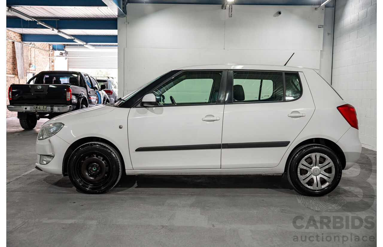 6/2012 Skoda Fabia 77 TSI 5JF MY13 5d Hatchback Candy White Turbo 1.2L