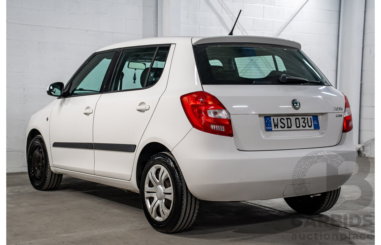 6/2012 Skoda Fabia 77 TSI 5JF MY13 5d Hatchback Candy White Turbo 1.2L