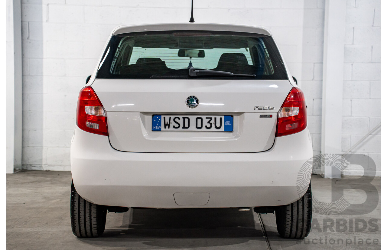 6/2012 Skoda Fabia 77 TSI 5JF MY13 5d Hatchback Candy White Turbo 1.2L