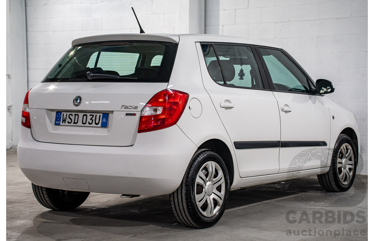 6/2012 Skoda Fabia 77 TSI 5JF MY13 5d Hatchback Candy White Turbo 1.2L