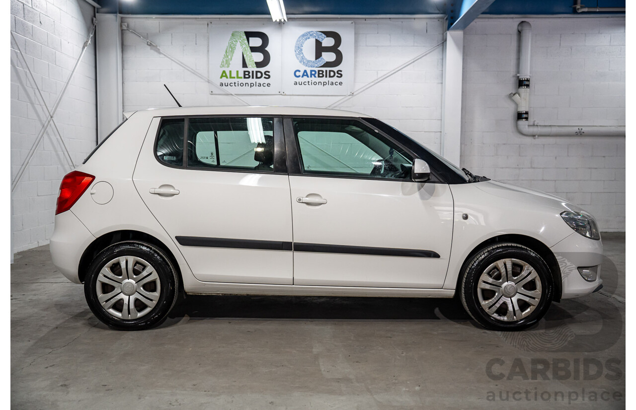 6/2012 Skoda Fabia 77 TSI 5JF MY13 5d Hatchback Candy White Turbo 1.2L