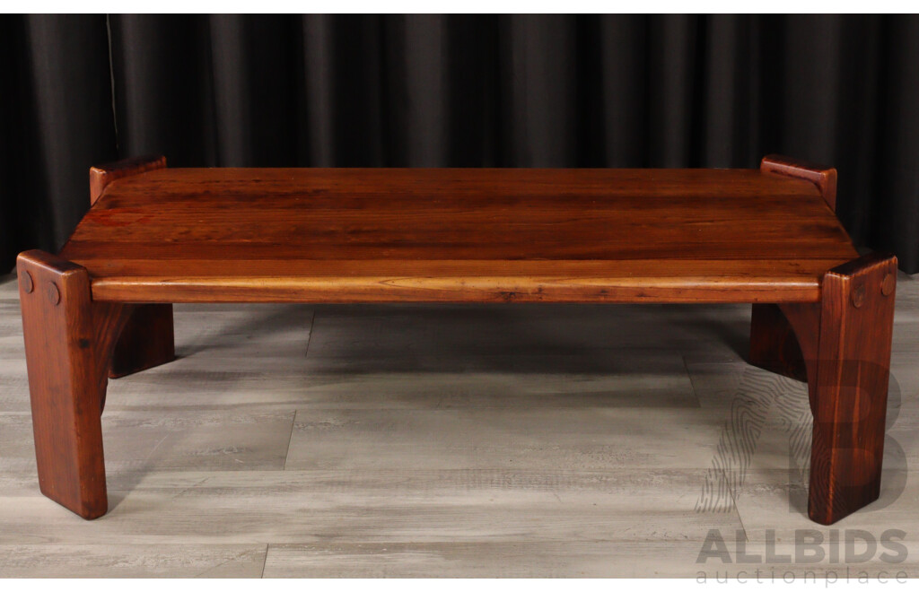 Post and Rail Timber Coffee Table