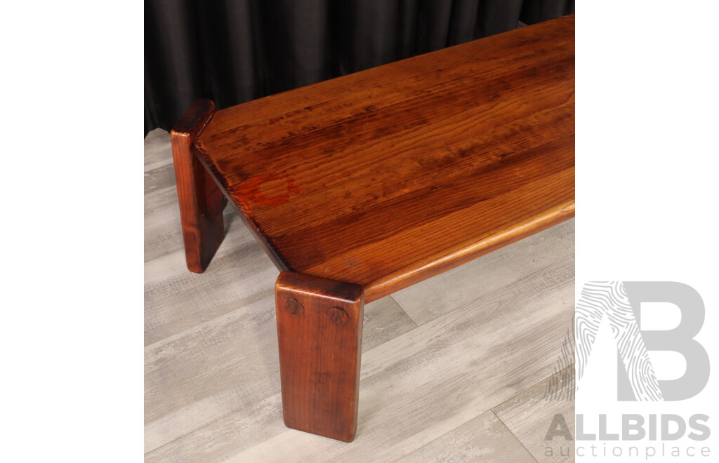 Post and Rail Timber Coffee Table
