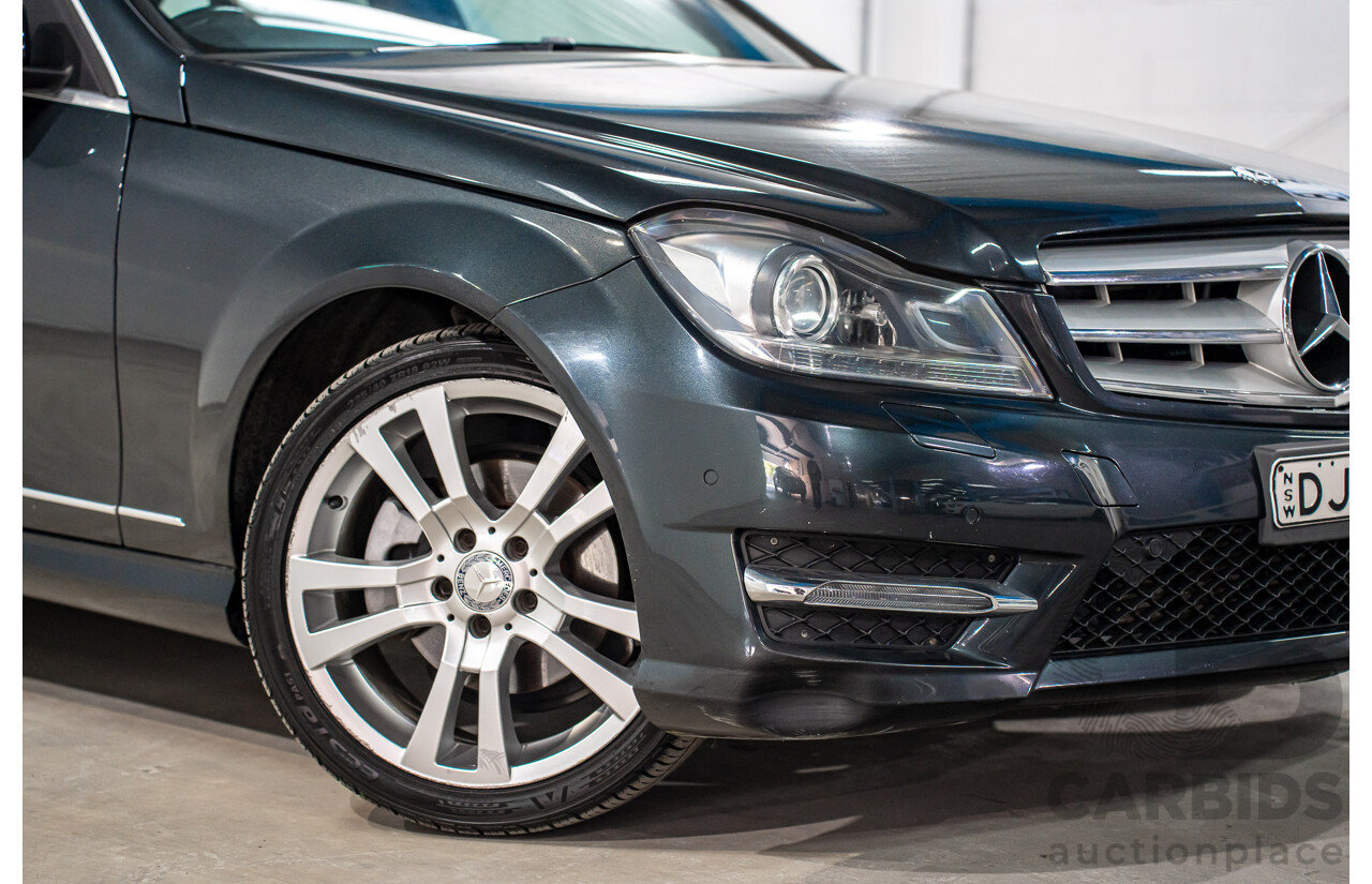 01/2014 Mercedes-Benz C250 Avantgarde W204 MY14 4d Sedan Magnetite Black Metallic Turbo 1.8L