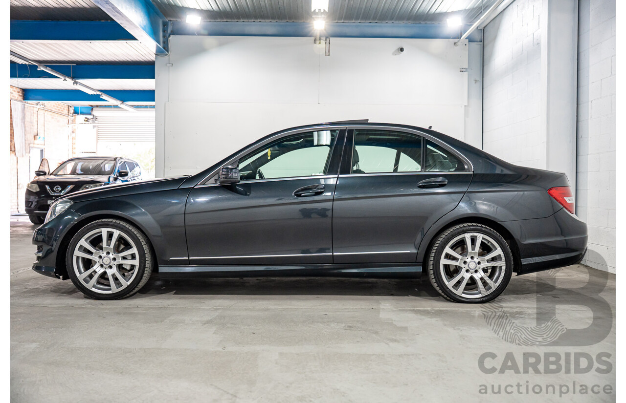 01/2014 Mercedes-Benz C250 Avantgarde W204 MY14 4d Sedan Magnetite Black Metallic Turbo 1.8L