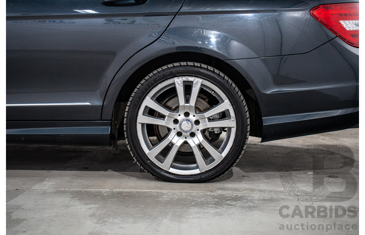 01/2014 Mercedes-Benz C250 Avantgarde W204 MY14 4d Sedan Magnetite Black Metallic Turbo 1.8L