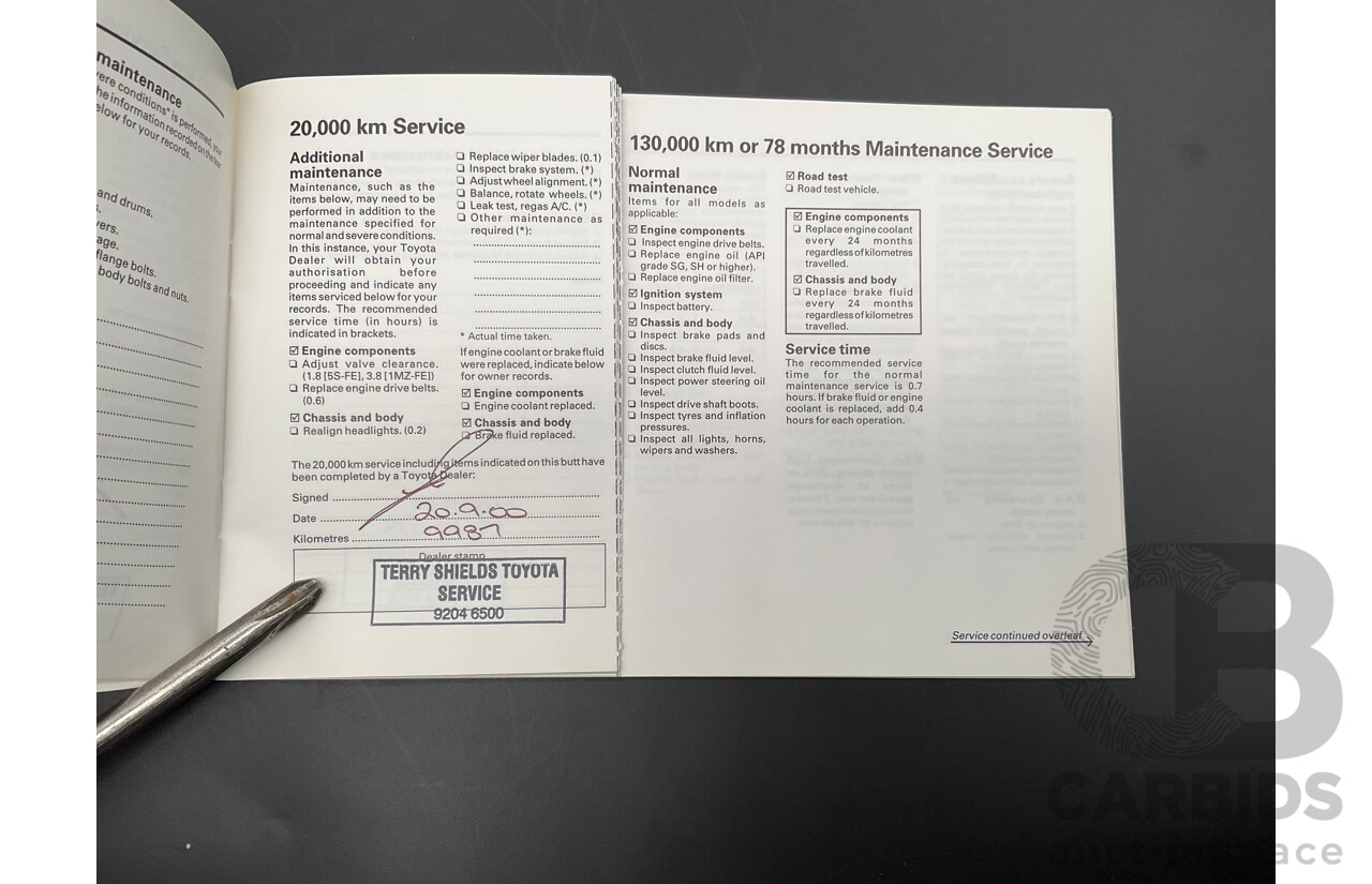 9/1999 Toyota Camry CSi SXV20R 4d Sedan Parchment Metallic 2.2L