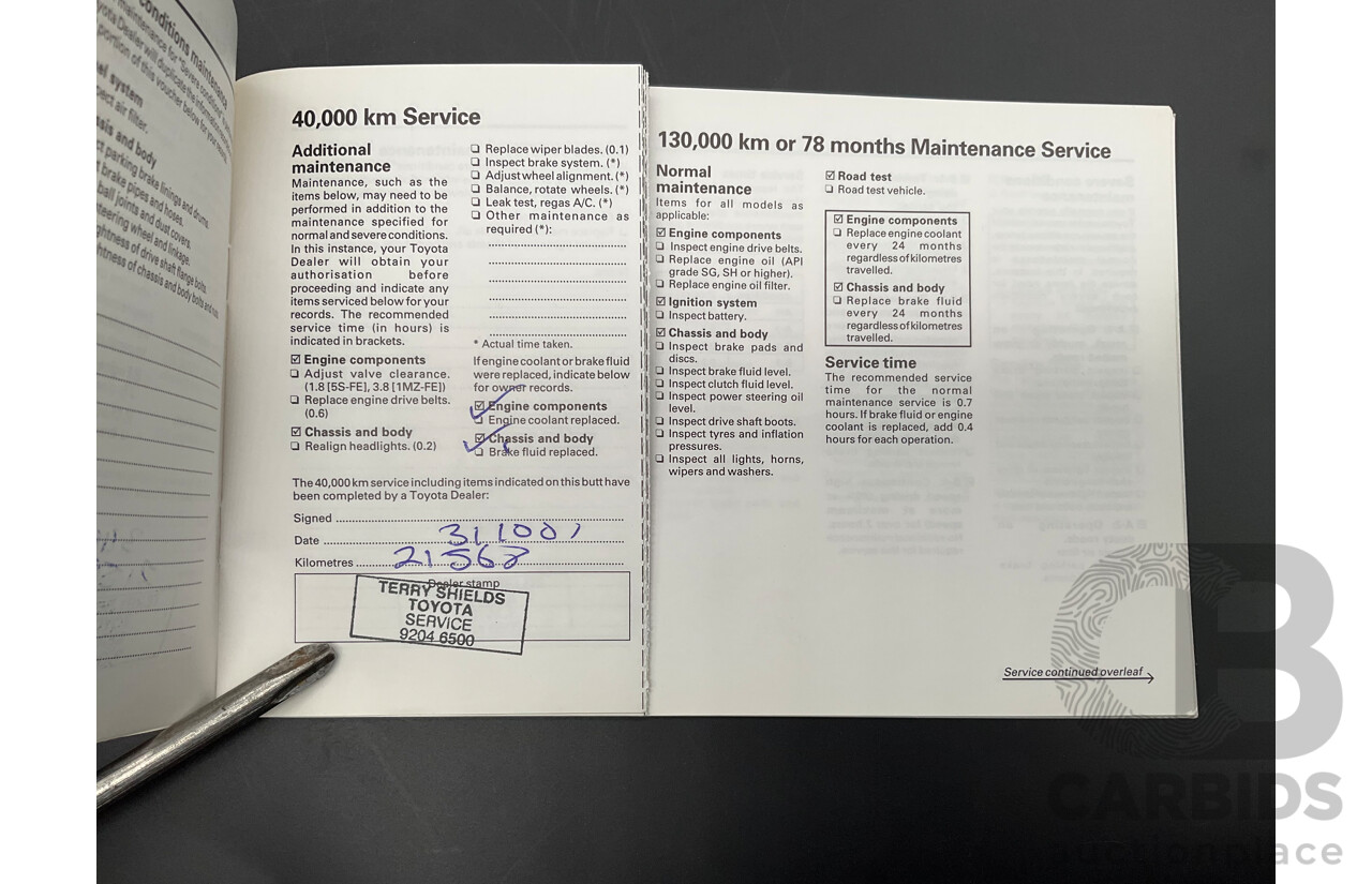 9/1999 Toyota Camry CSi SXV20R 4d Sedan Parchment Metallic 2.2L