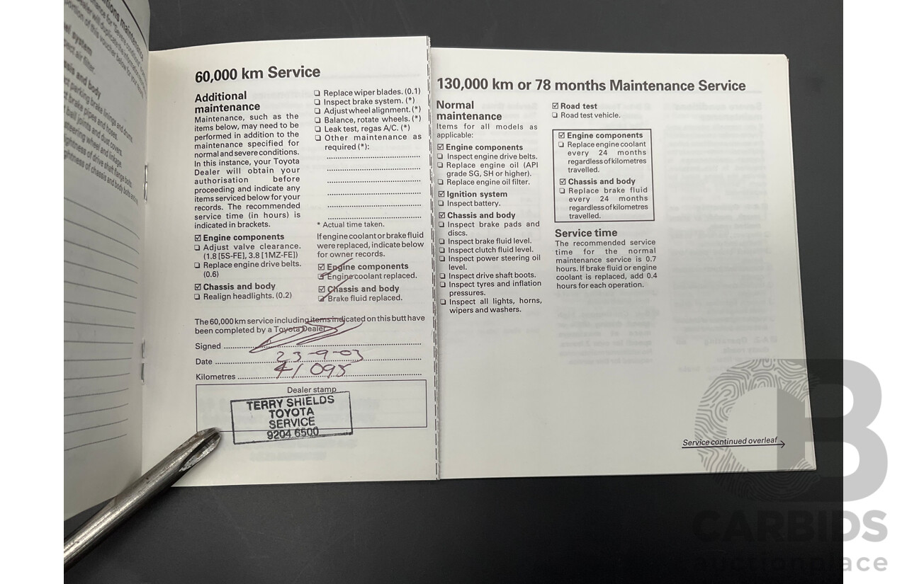 9/1999 Toyota Camry CSi SXV20R 4d Sedan Parchment Metallic 2.2L