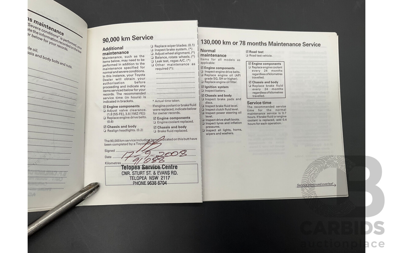 9/1999 Toyota Camry CSi SXV20R 4d Sedan Parchment Metallic 2.2L