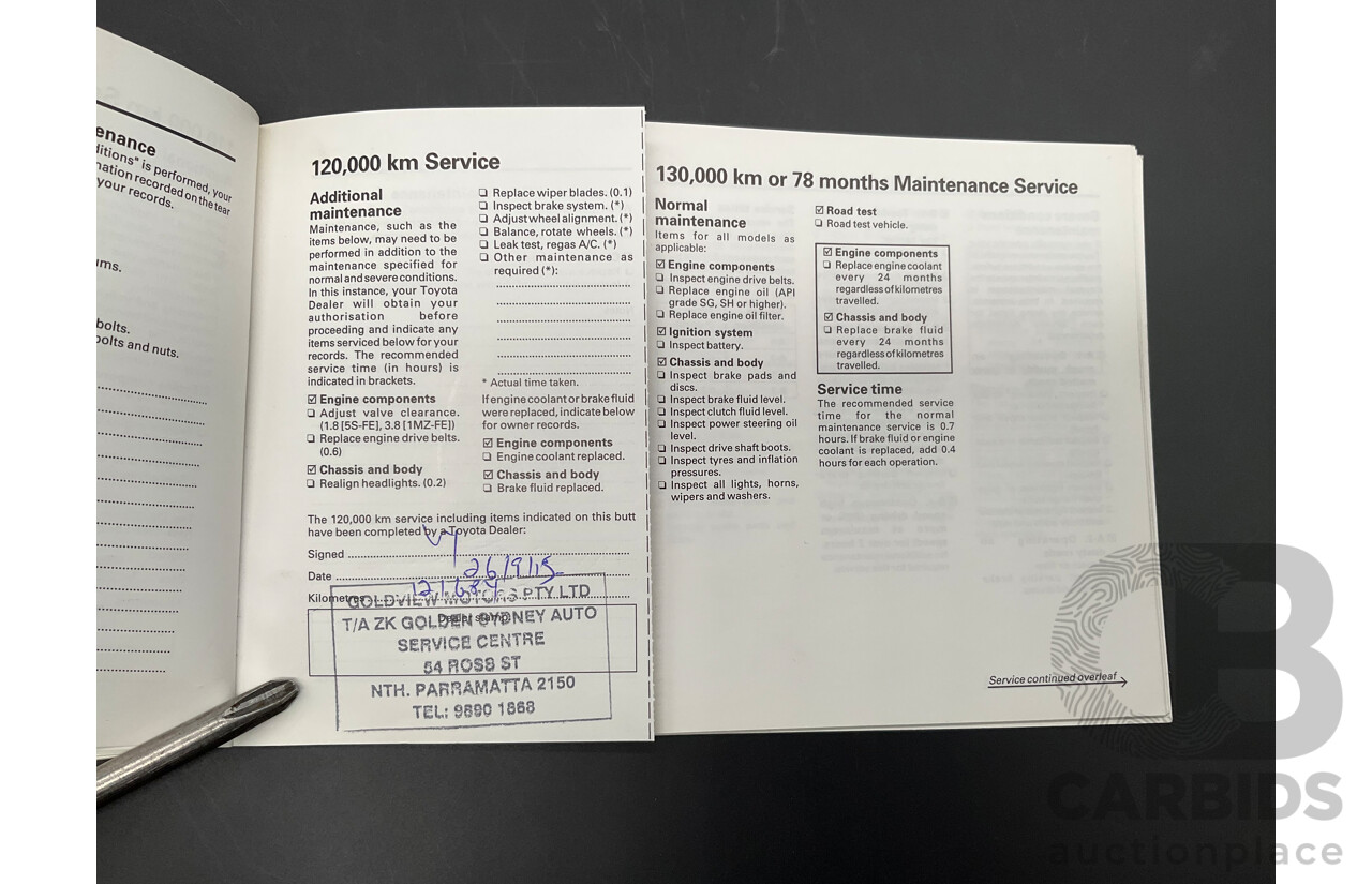 9/1999 Toyota Camry CSi SXV20R 4d Sedan Parchment Metallic 2.2L