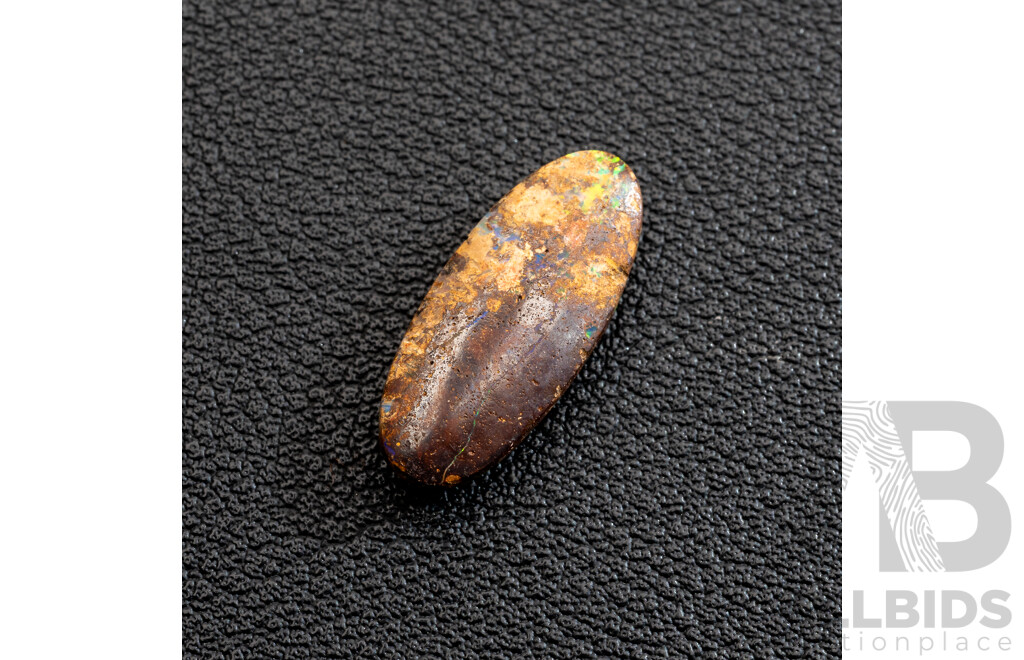Australian Boulder Opal (QLD) Solid Elongated Oval, 5.25ct