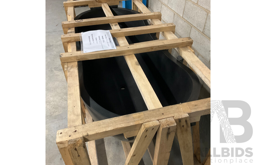 Stone Bath - Charcoal (170L X 80W X 50H/60H ) - ORP $3,800.00