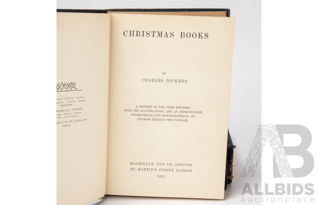 Nineteen Volume Set of Antique Charles Dickens Cloth Treated Hardback Classic Novels, Published Between 1908-1925, (19)