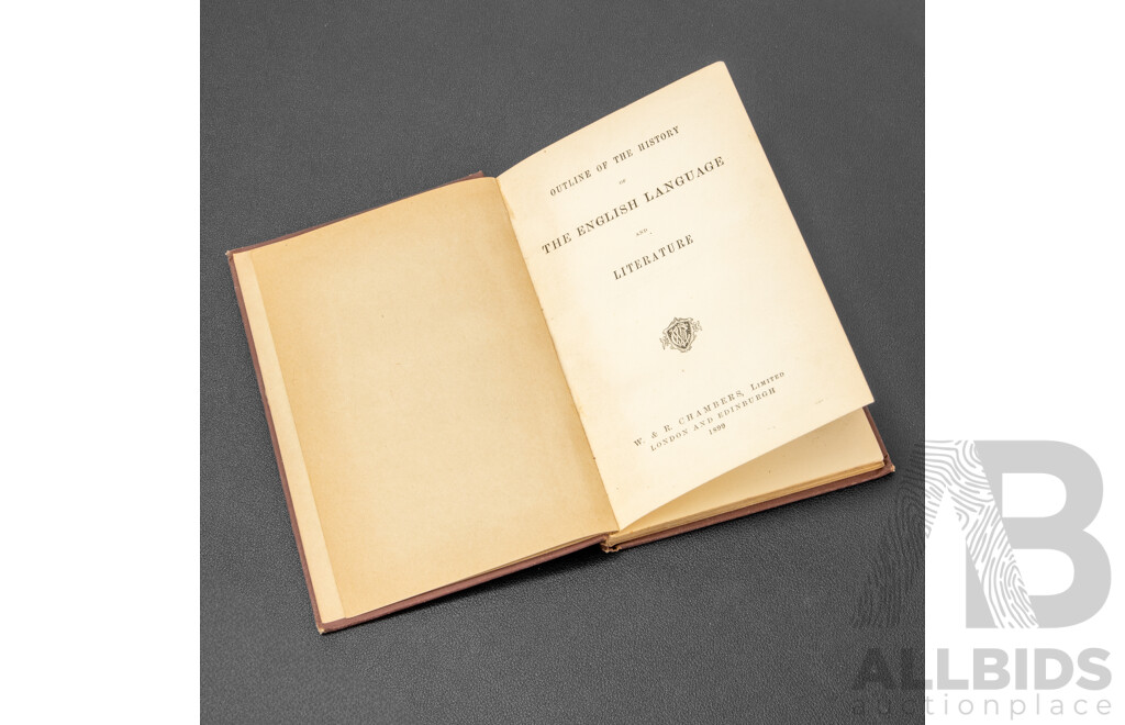 Slim Antique Late-Victorian School Textbook