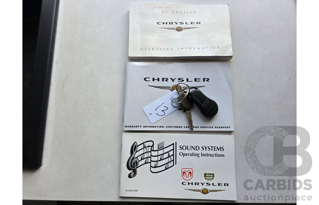 4/2005 Chrysler Pt Cruiser Classic MY05 UPGRADE 5d Hatchback Black 2.4L