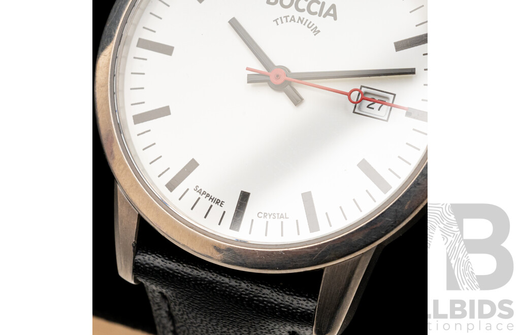 Men's Boccia Titanium Watch. 604-18