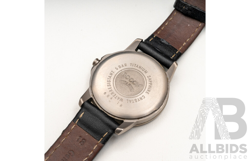 Men's Boccia Titanium Watch. 604-18