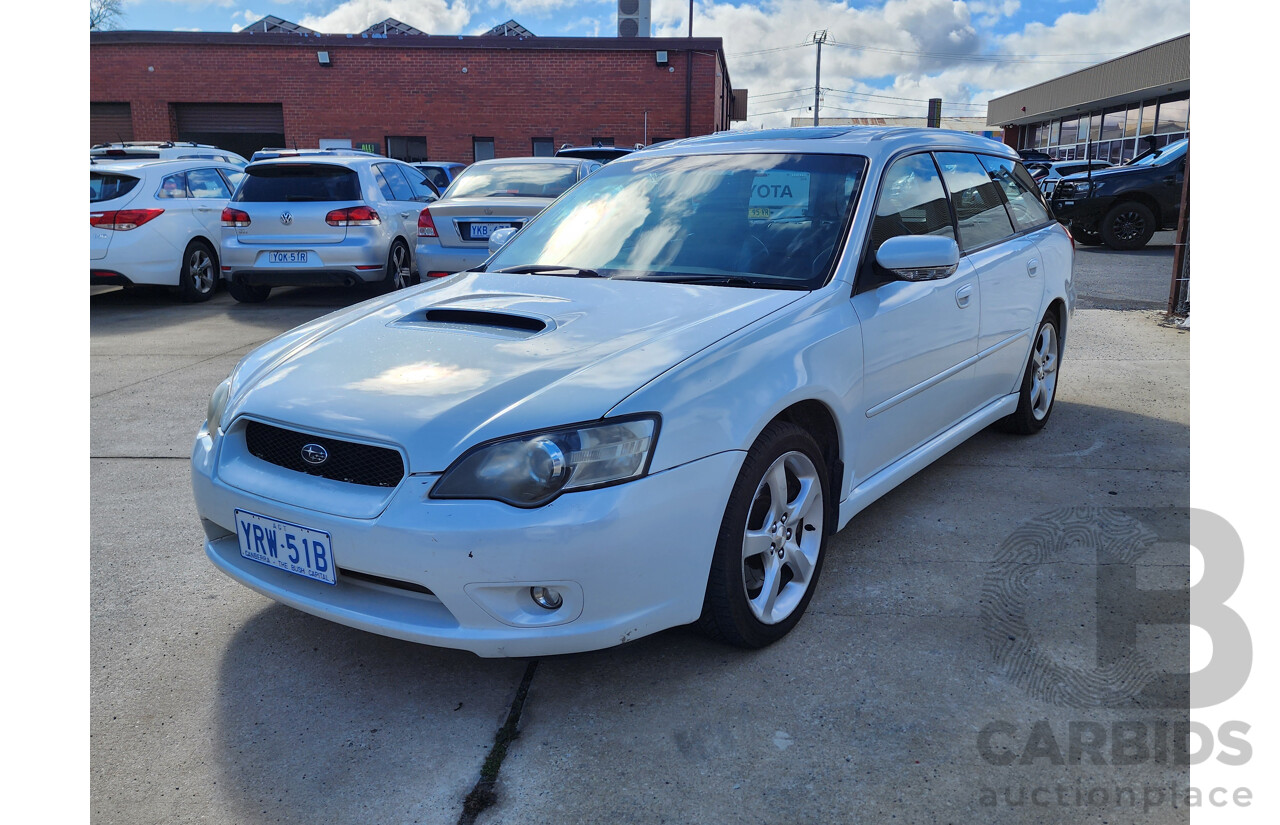 9/2004 Subaru Liberty GT MY05 4d Wagon White 2.0L