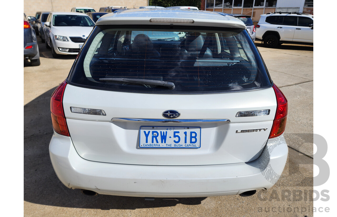 9/2004 Subaru Liberty GT MY05 4d Wagon White 2.0L