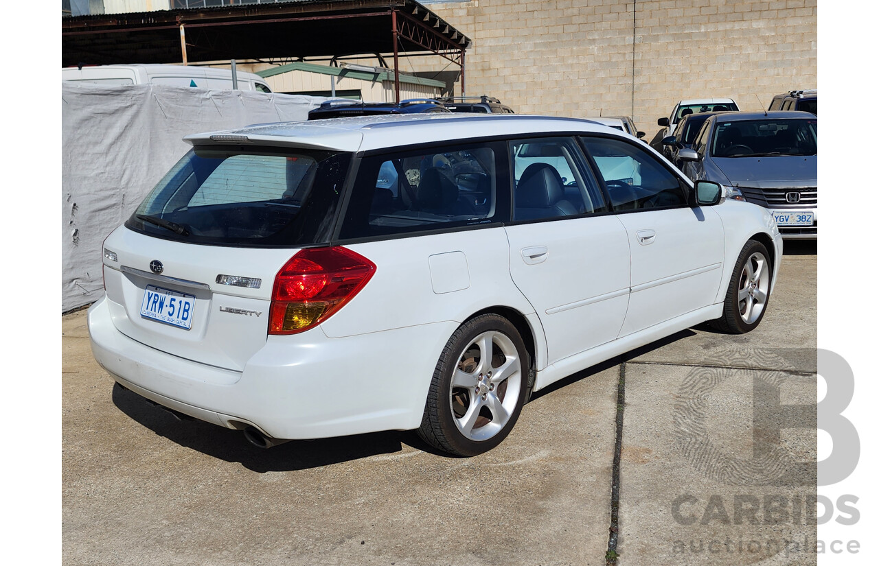 9/2004 Subaru Liberty GT MY05 4d Wagon White 2.0L