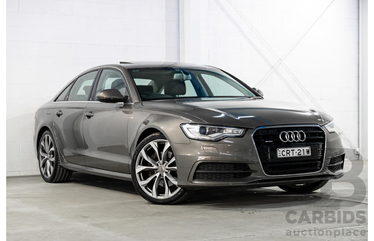 3/2012 Audi A6 3.0 TDi S-Line Quattro 4GL 4d Sedan Dakota Grey Metallic Turbo Diesel V6 3.0L