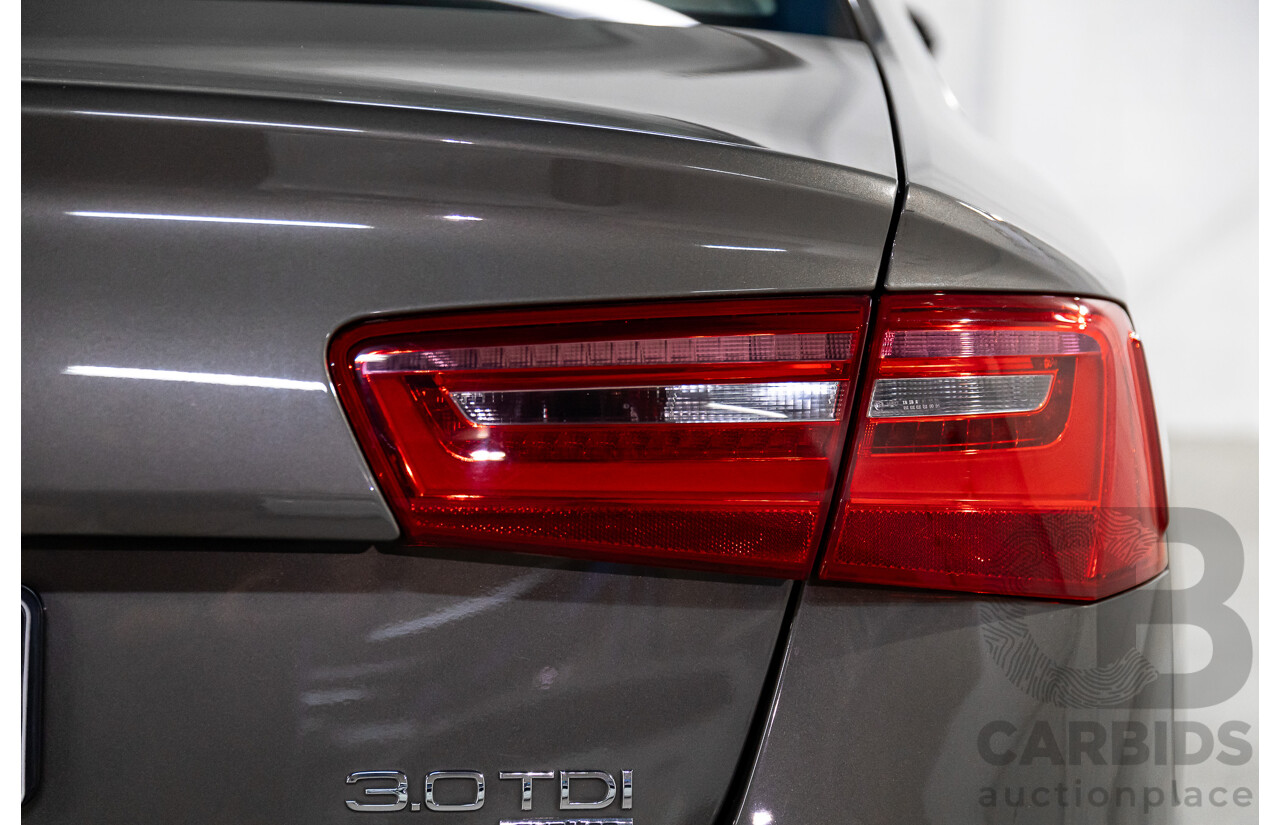 3/2012 Audi A6 3.0 TDi S-Line Quattro 4GL 4d Sedan Dakota Grey Metallic Turbo Diesel V6 3.0L