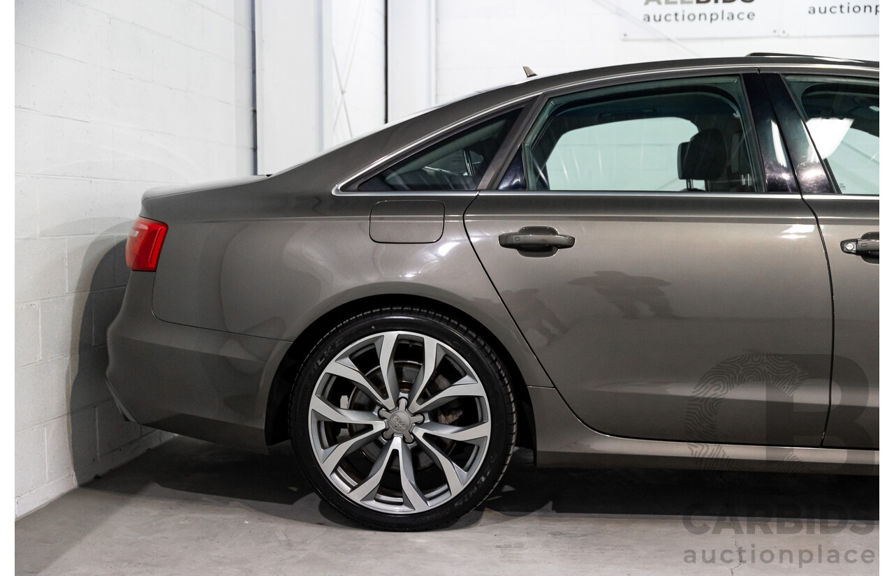 3/2012 Audi A6 3.0 TDi S-Line Quattro 4GL 4d Sedan Dakota Grey Metallic Turbo Diesel V6 3.0L