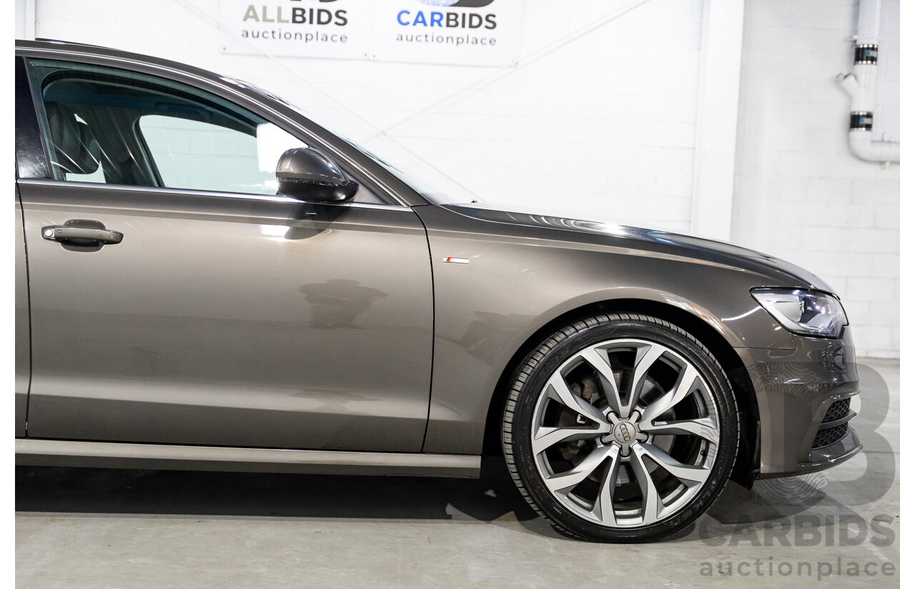 3/2012 Audi A6 3.0 TDi S-Line Quattro 4GL 4d Sedan Dakota Grey Metallic Turbo Diesel V6 3.0L