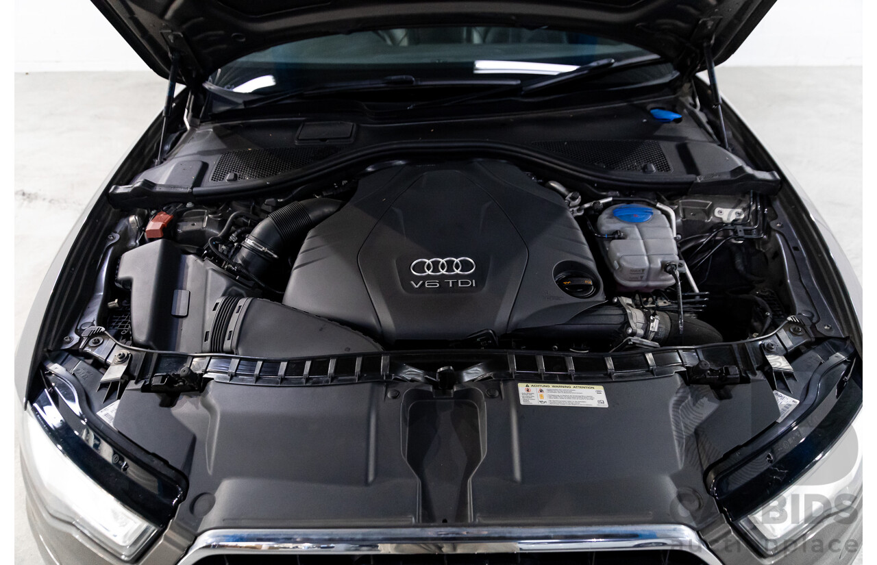 3/2012 Audi A6 3.0 TDi S-Line Quattro 4GL 4d Sedan Dakota Grey Metallic Turbo Diesel V6 3.0L