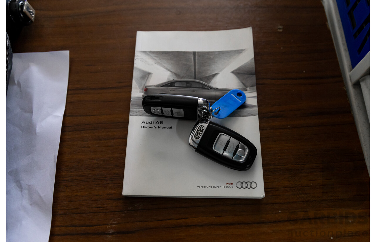 3/2012 Audi A6 3.0 TDi S-Line Quattro 4GL 4d Sedan Dakota Grey Metallic Turbo Diesel V6 3.0L