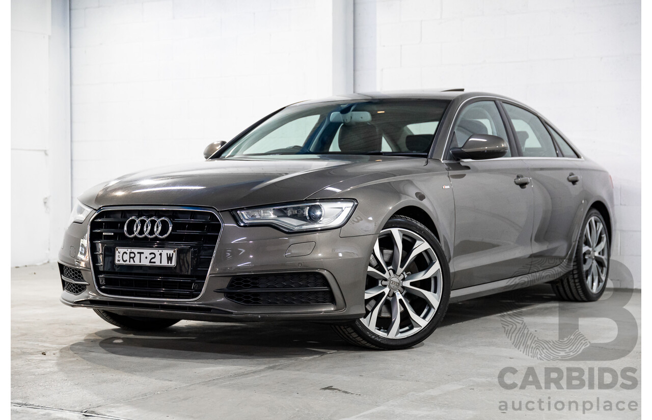 3/2012 Audi A6 3.0 TDi S-Line Quattro 4GL 4d Sedan Dakota Grey Metallic Turbo Diesel V6 3.0L