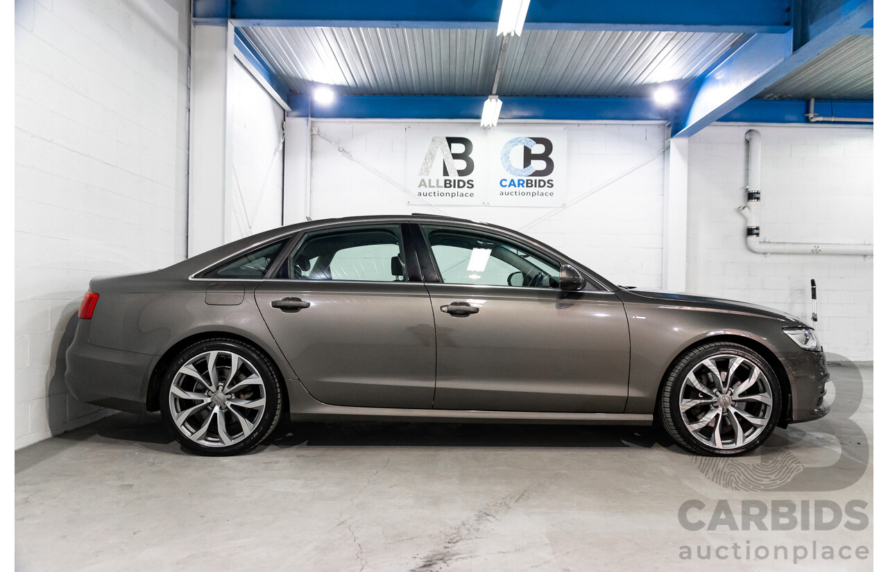 3/2012 Audi A6 3.0 TDi S-Line Quattro 4GL 4d Sedan Dakota Grey Metallic Turbo Diesel V6 3.0L